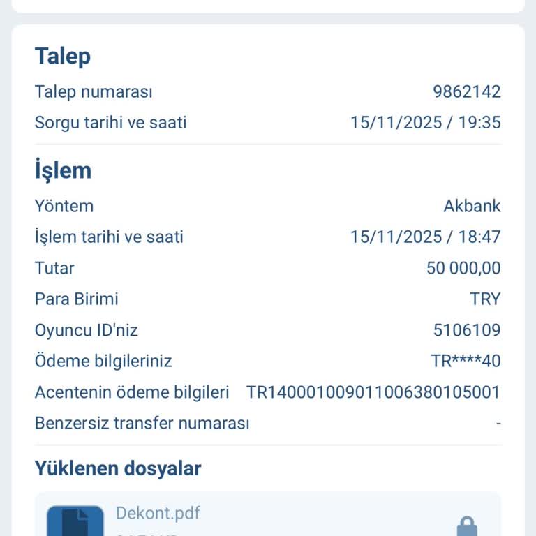 1xbet’e Yatırdığım 50.000 TL Hesabıma Geçmedi, Çözüm Ve Net Bilgi Alamıyorum