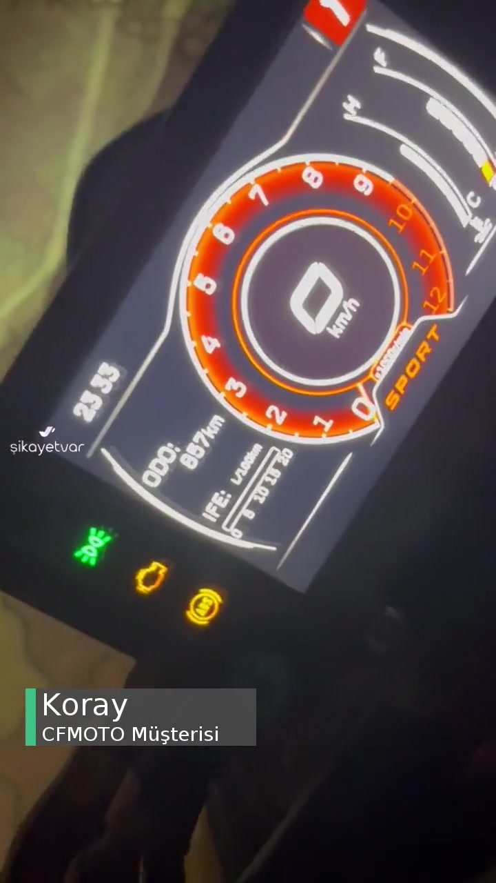 CFMOTO Nk250 Ekran Modu Değişiyor videonun kapak resmi