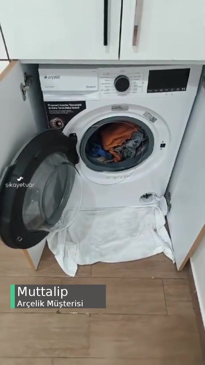 Arçelik 10120mx Modeli Çamaşır Makinesi Kapağından Su Kaçırıyor! videonun kapak resmi