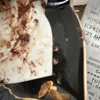 Güngör Pastanesi Pastanın İçinden Çıkan Antepfıstığı Kabuğu Misafirlerim Önünde Mahcup Etti