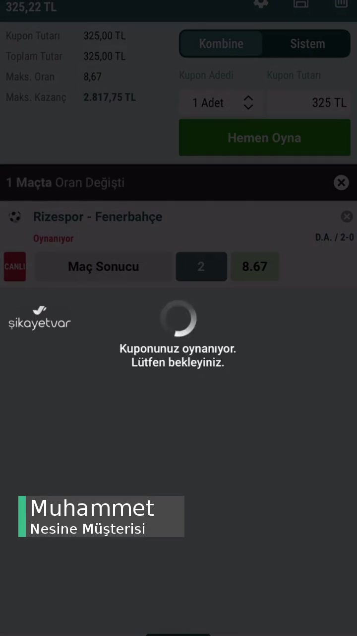 Nesine Canlı Kupona Hata Veriyor videonun kapak resmi