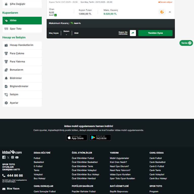 Kazanan Bahisimin Kazancı Ve Bahis Kaydı Sistemden Kayboldu