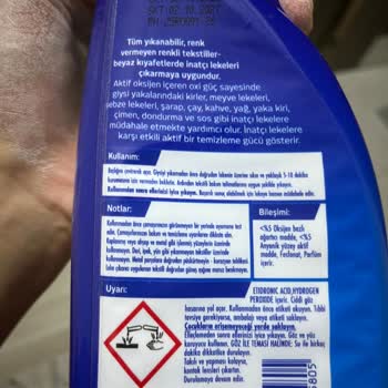 Domol Leke Çıkarıcı Sprey Elde Ciddi Yanma Yaptı