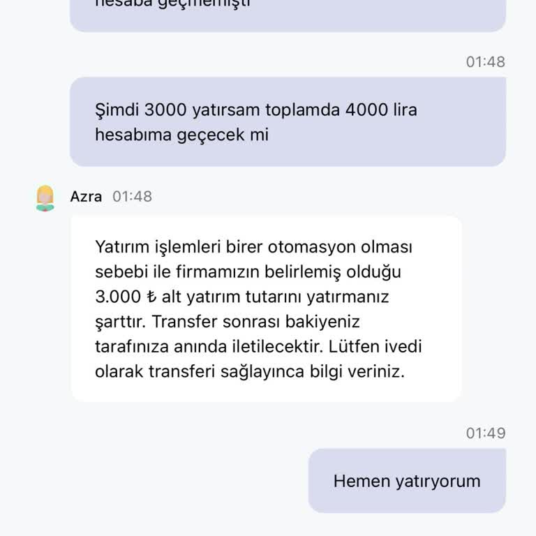 Artemisbet'te Yatırdığım Paranın Hesabıma Geçmemesi Ve Canlı Destek Mağduriyeti