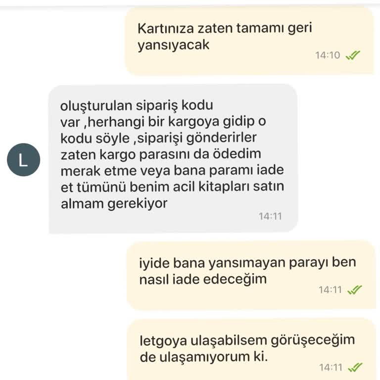 Letgo Satış İptalinde Ödeme Ve Baskı Sorunu Yaşıyorum