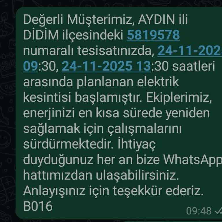 Planlı Elektrik Kesintisi Süresi Aşıldı, İş Kaybı Yaşadım