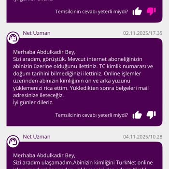 TurkNet Başvurumda Belgeler Ve Bağlantı Sürecinde Süregelen Gecikme