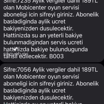 Mobicenter Yanlışlıkla Abone Oldum İptal Ettirmek İstiyorum!