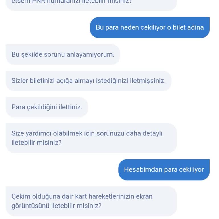 Obilet Adına Bilgim Dışında Yapılan Kart Çekimleri Ve İade Talebi