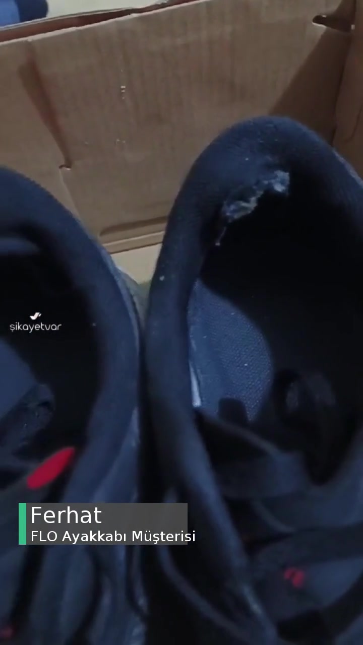 FLO Ayakkabımın İç Astarı Yırtıldı Kendiliğinden videonun kapak resmi