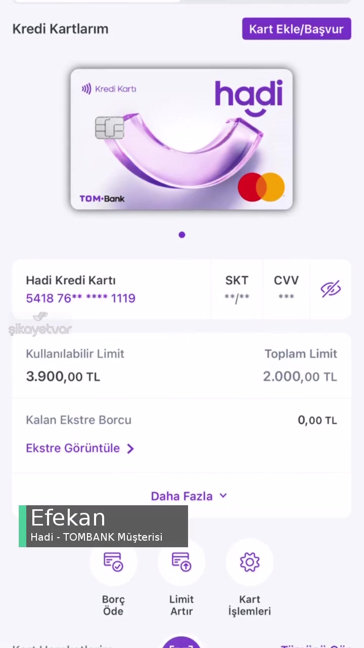 Hadi - Tombank Kredi Kartı Ödeme videonun kapak resmi