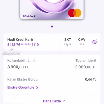Hadi - Tombank Kredi Kartı Ödeme