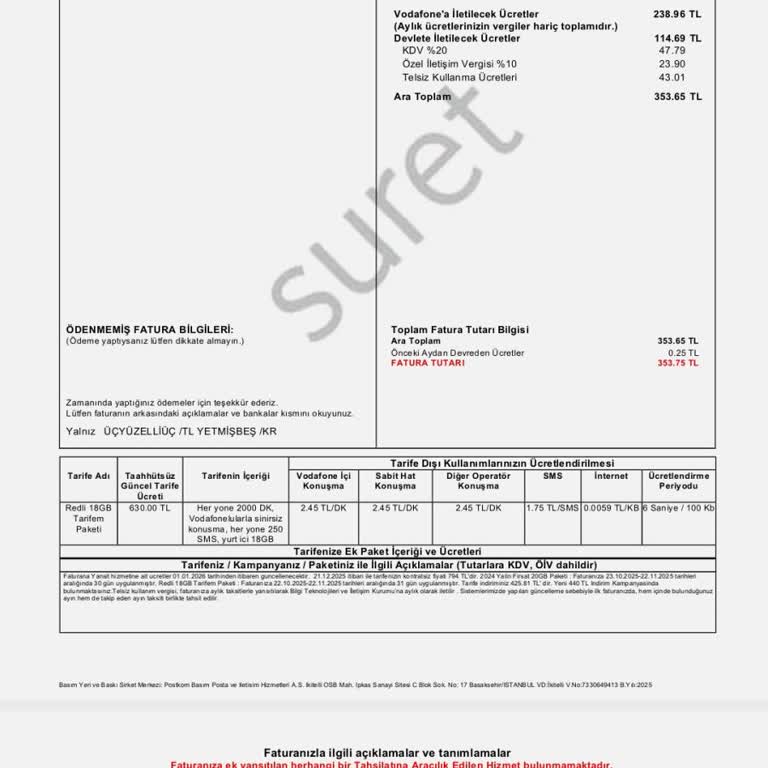 Taahhütlü Fiyat Yerine Sürpriz Fatura Şoku!