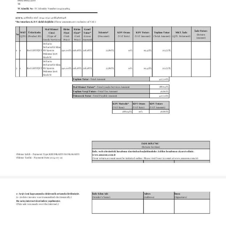 Faturada Görünmeyen Ürün Nedeniyle Garanti İşlemi Yapılamıyor