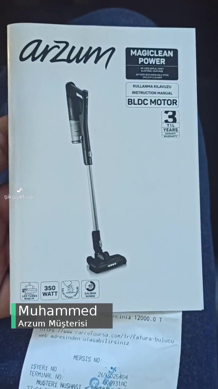 Arzum Garanti Saçmalığı Ve Ürünün Arkasında Durmaması videonun kapak resmi