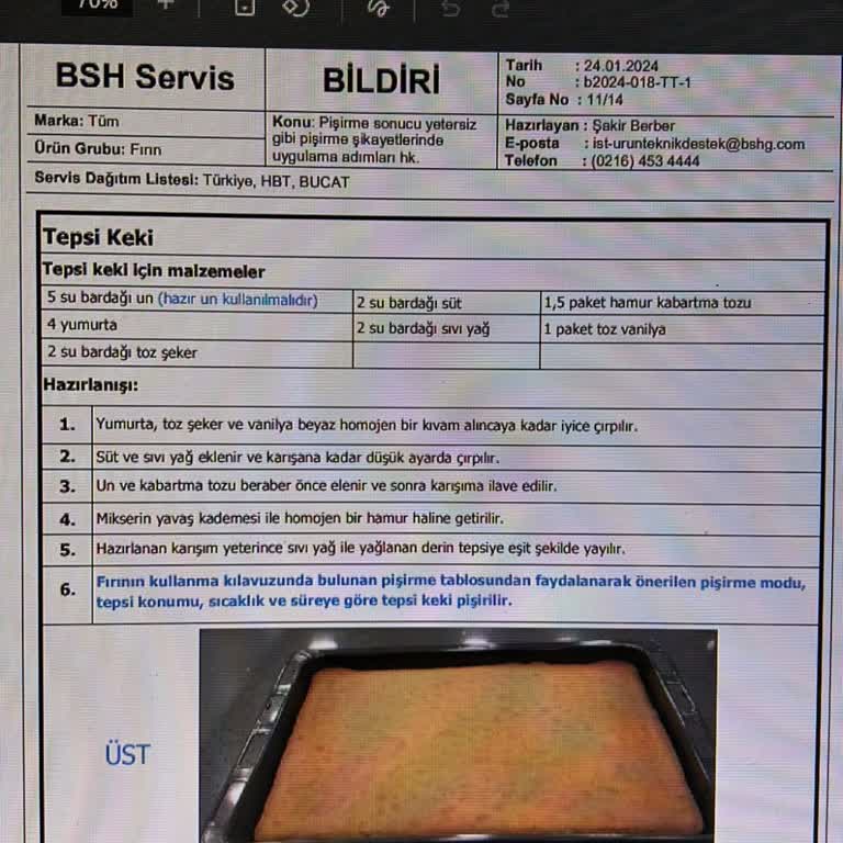 Fırınım Kekleri Pişirmiyor, Çözüm Yerine Kek Tarifi Önerildi