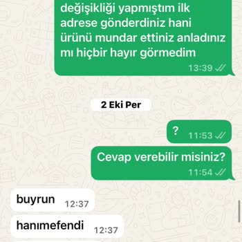 Yanlış Ürün Gönderildi, Para İadesi Ve Ürün Teslimi Yapılmadı
