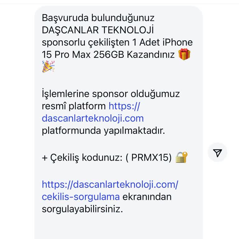 Çekilişte Telefon Kazandınız Deyip Para İstiyor