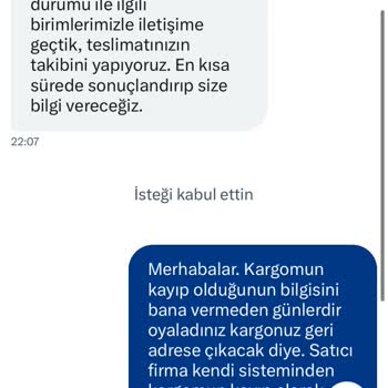 Hepsijet Kargom Teslim Edilmeden İade Edildi Ve Kayboldu