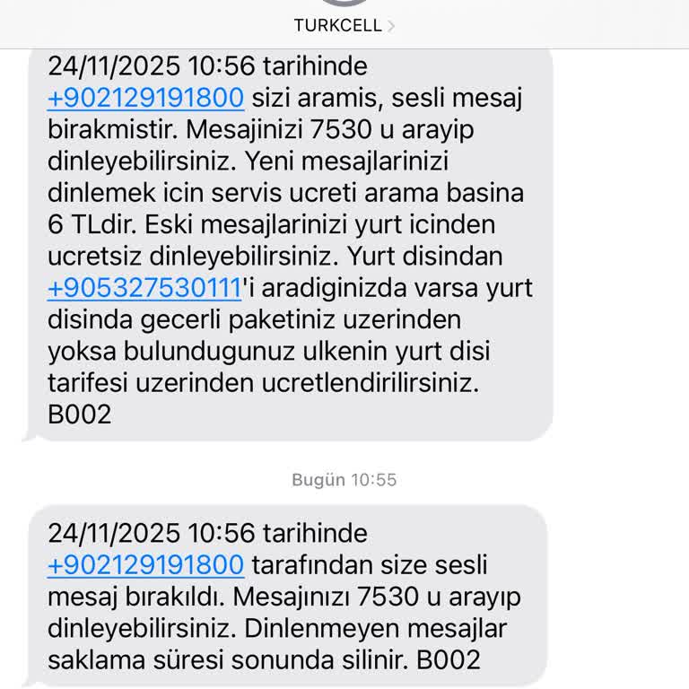 Turkcell'den Yanıltıcı Sesli Mesaj Bildirimleriyle Sürekli Rahatsızlık