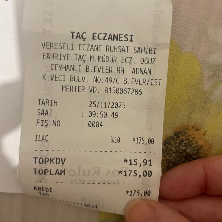 Taç Eczanesi (Bahçelievler) Muadil İstemediğim Halde Farklı İlaç Verildi, Mağdur Oldum