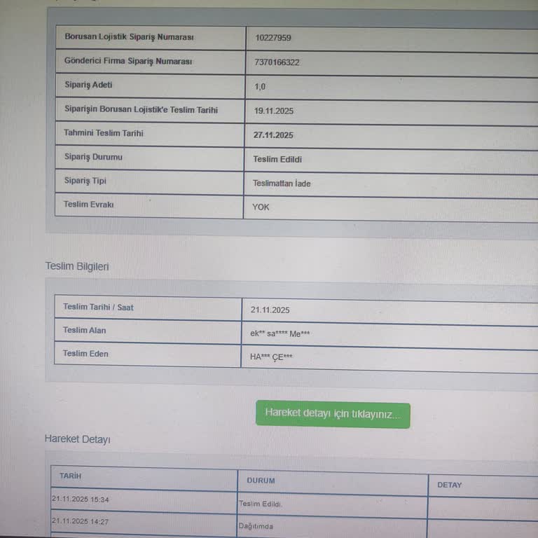 İade Edilen Televizyonun Ücretinin Hala Hesabıma Yatırılmaması