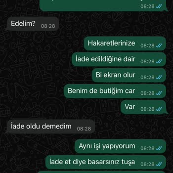 Satıcıdan İade Talebime Karşı Olumsuz Ve Kaba Yaklaşım Yaşadım
