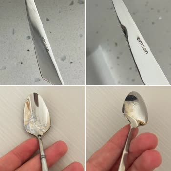 Emsan Penta Çatal Bıçak Takımında İlk Yıkamada Boya Akması ve Paslanma