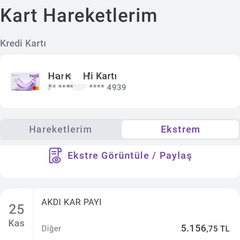 Bilgilendirme Yapılmadan Kredi Kartımdan Aktı Kâr Payı Kesintisi Yapıldı