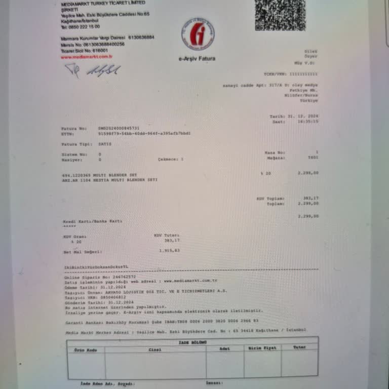 İlk Kullanımda Bozulan Blender İçin Ücret Talep Edilmesine Anlam Veremiyorum