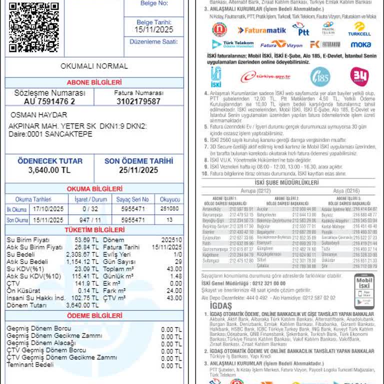 Beklenmeyen Yüksek Su Faturası Ve İnceleme Talebi