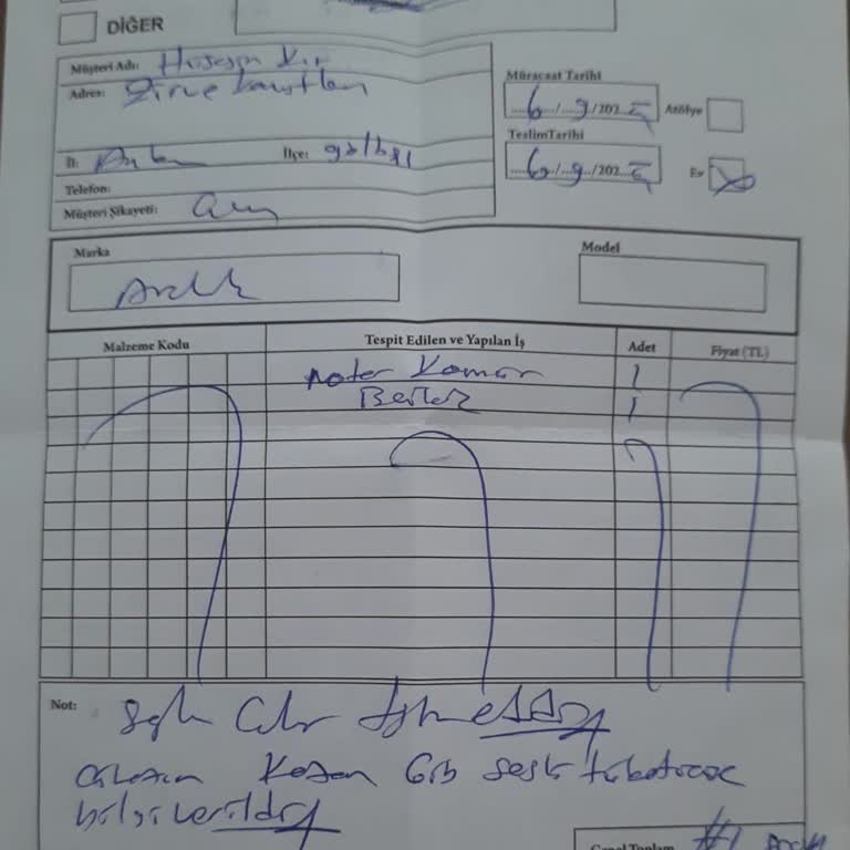Arçelik Servisi Adıyla Yüksek Ücret Ve Faturasız İşlem Mağduriyeti