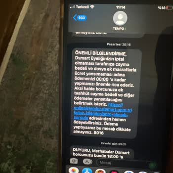 D-Smart TV Üyeliği İptali İçin Ulaşılamama Ve Israrlı Aramalar Nedeniyle Mağduriyet