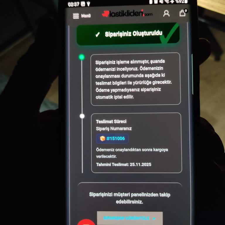 Lastiklideri.com Havale İle Ödediğim Para İade Edilmiyor Siparişim Askıya Alındı