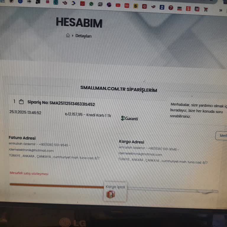 Stokta Var Denilen Ekran Kartı Siparişim Keyfi Şekilde İptal Edildi