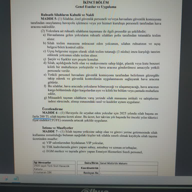 Ruhsatlı Tüfek Taşıma Ücretinde Fazla Tahsilat Ve İade Talebi