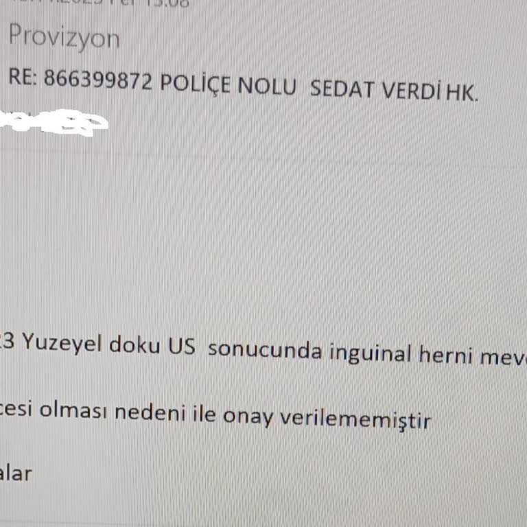 Kasık Fıtığı Ameliyatı Masrafım Yanlış Gerekçeyle Sigorta Kapsamında Karşılanmadı
