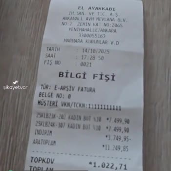 Ankara Ankamall Elle Mağazasından Aldığım Botun Derisi Kırıştı!