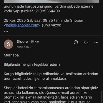 Yanlış Ürün Gönderimi Ve Eksik İade Mağduriyeti