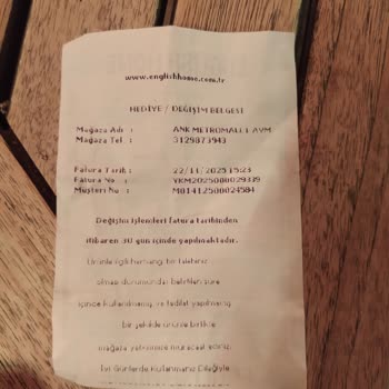 Battaniye İadesi Kurdele Ve Ambalaj Nedeniyle Reddedildi