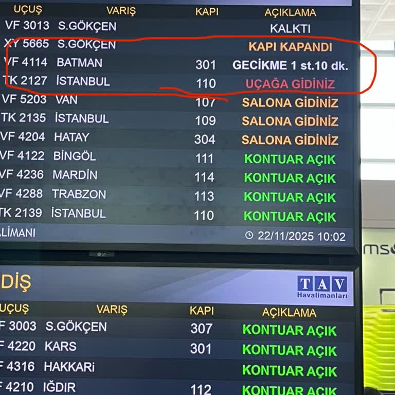 Uçuş Rötarı Ve Kapı Değişikliği Nedeniyle Mağduriyet Yaşadım