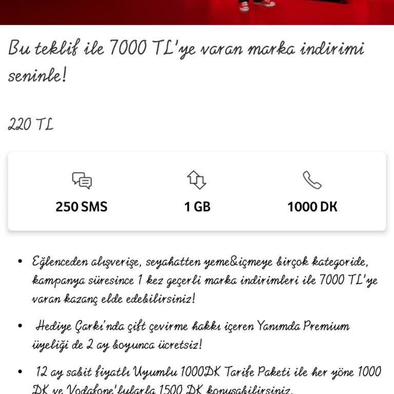 Vodafone Yeni Teklifleri Bütçemi Zorluyor Daha Uygun Paket İstiyorum