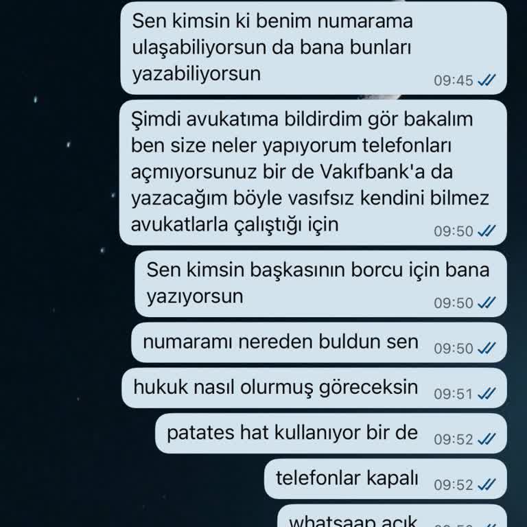 VakıfBanktan Bana Ait Olmayan Borç İçin Tehditkar Aramalar