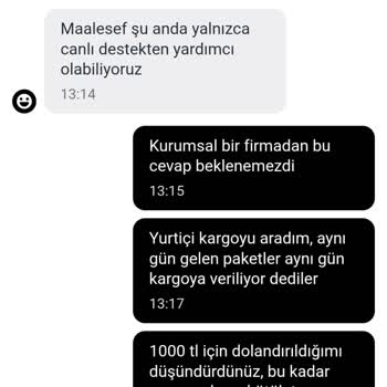 Sipariş Verdiğim Ürünler Gönderilmedi İletişim Kesildi Ücretim İade Edilmiyor