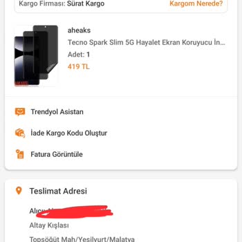 Adrese Teslim Ücreti Alınmasına Rağmen Kargom Teslim Edilmedi Ve Şubede Bekletiliyor