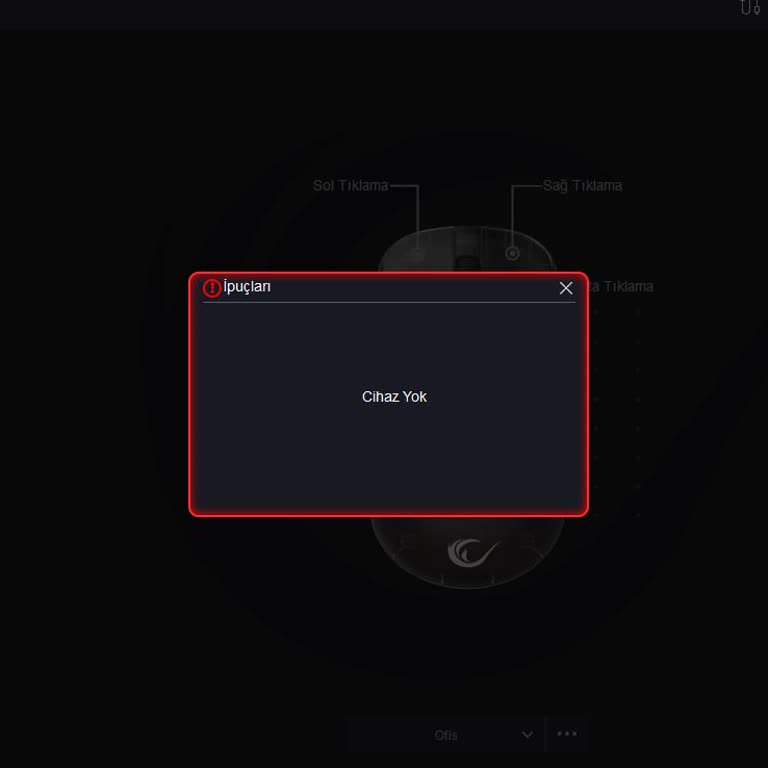 Rampage Yazılım Sorunu Nedeniyle Mouse'un Temel Özelliklerini Kullanamıyorum