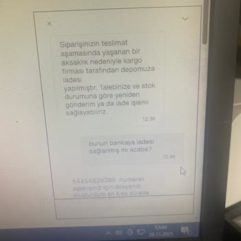 Onayım Olmadan İade Edilen Siparişler Ve Yetersiz Müşteri Hizmeti