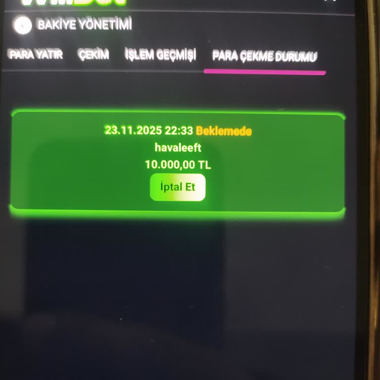 Kazandığım Tutarın Ödenmemesi Ve Canlı Destek Sorunu