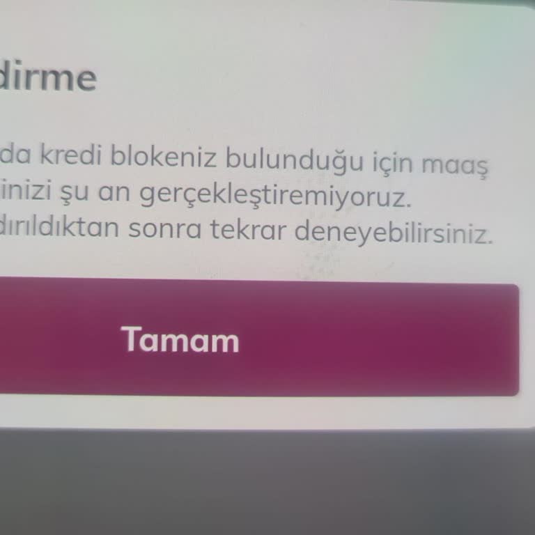 Konut Kredisi Kapalı Olmasına Rağmen Kredi Blokesi Nedeniyle Maaşımı Taşıyamıyorum