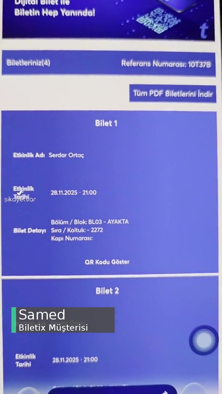 Biletix Mağduriyetimizi Yok Saydı. Jj Arena Çözüme İlgisiz! videonun kapak resmi